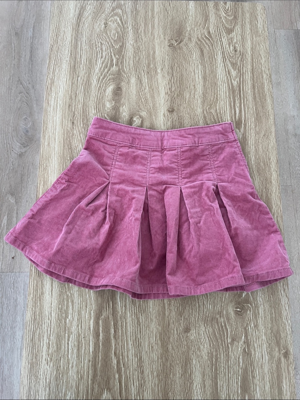 GAP Rose Pink Corduroy Pleated Skirt